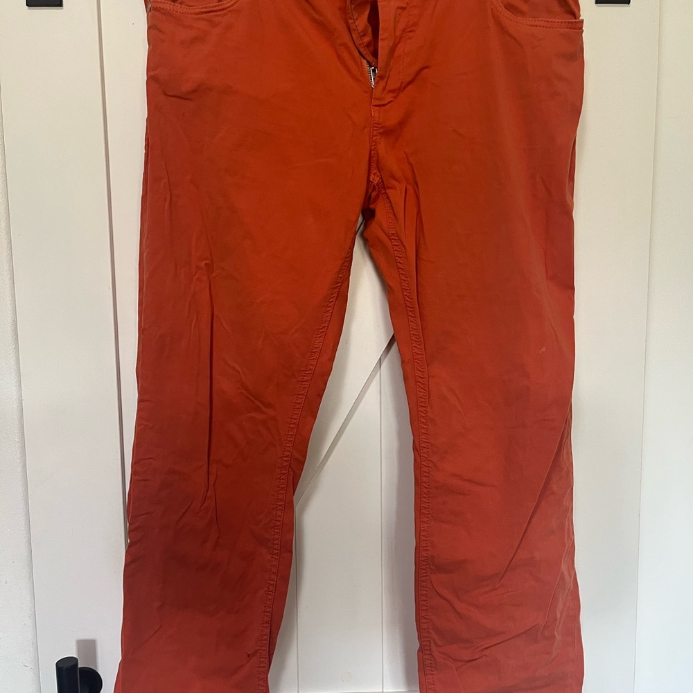Saks Fifth Avenue Men's Orange Chinos